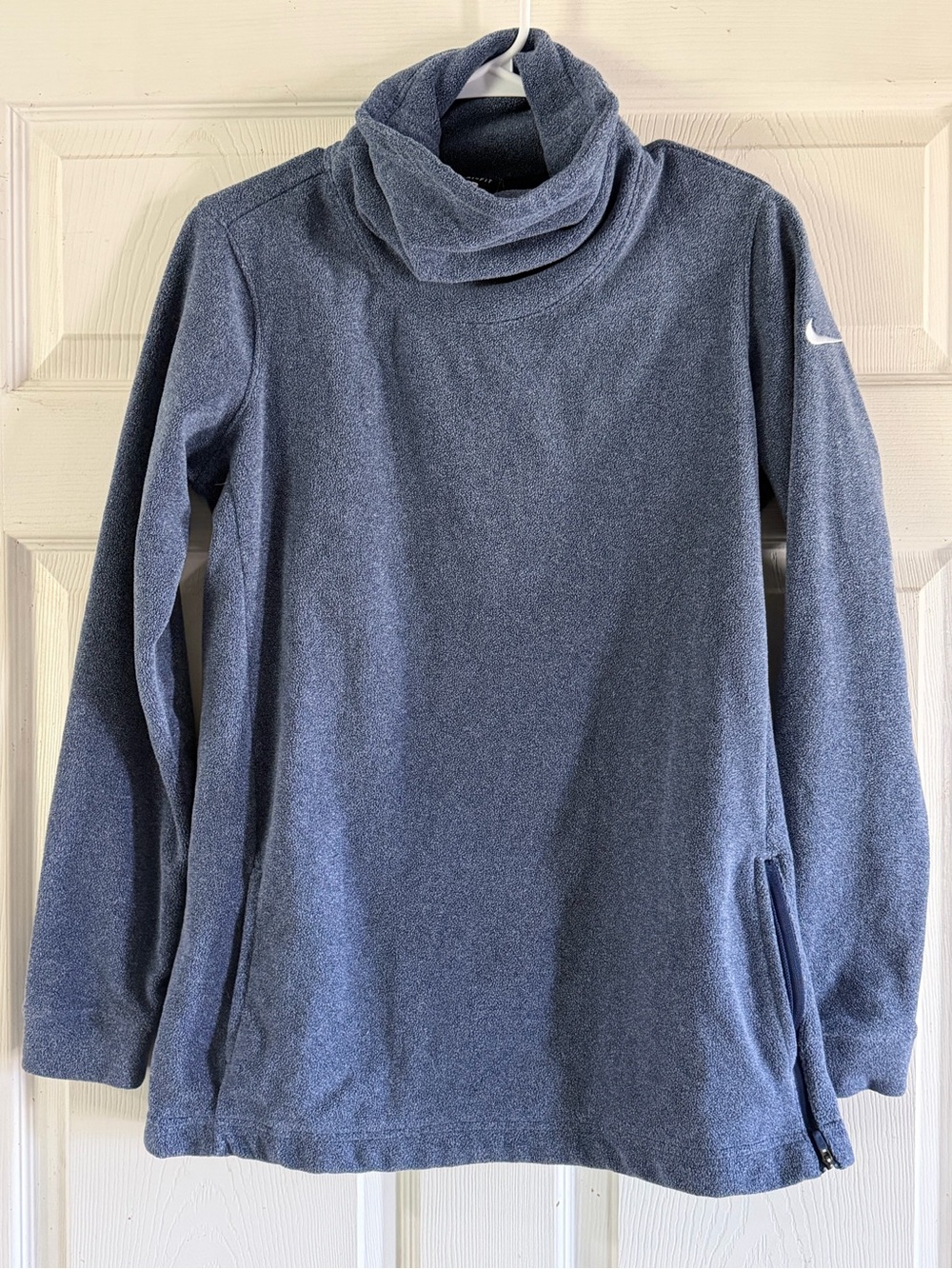 Nike Women's Heather Navy Cowl Neck Pullover